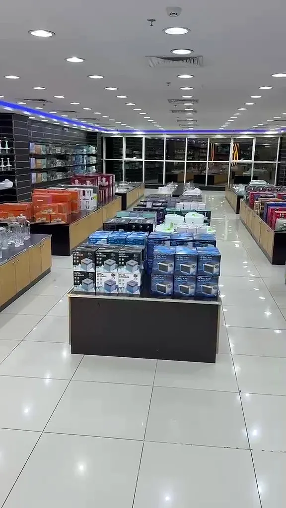 Shelving in the Al Mazar showroom